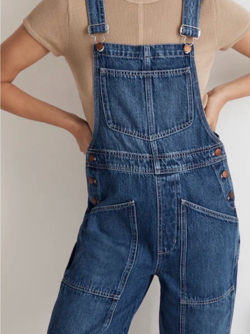 Madewell Denim Oversized Carpenter Overalls